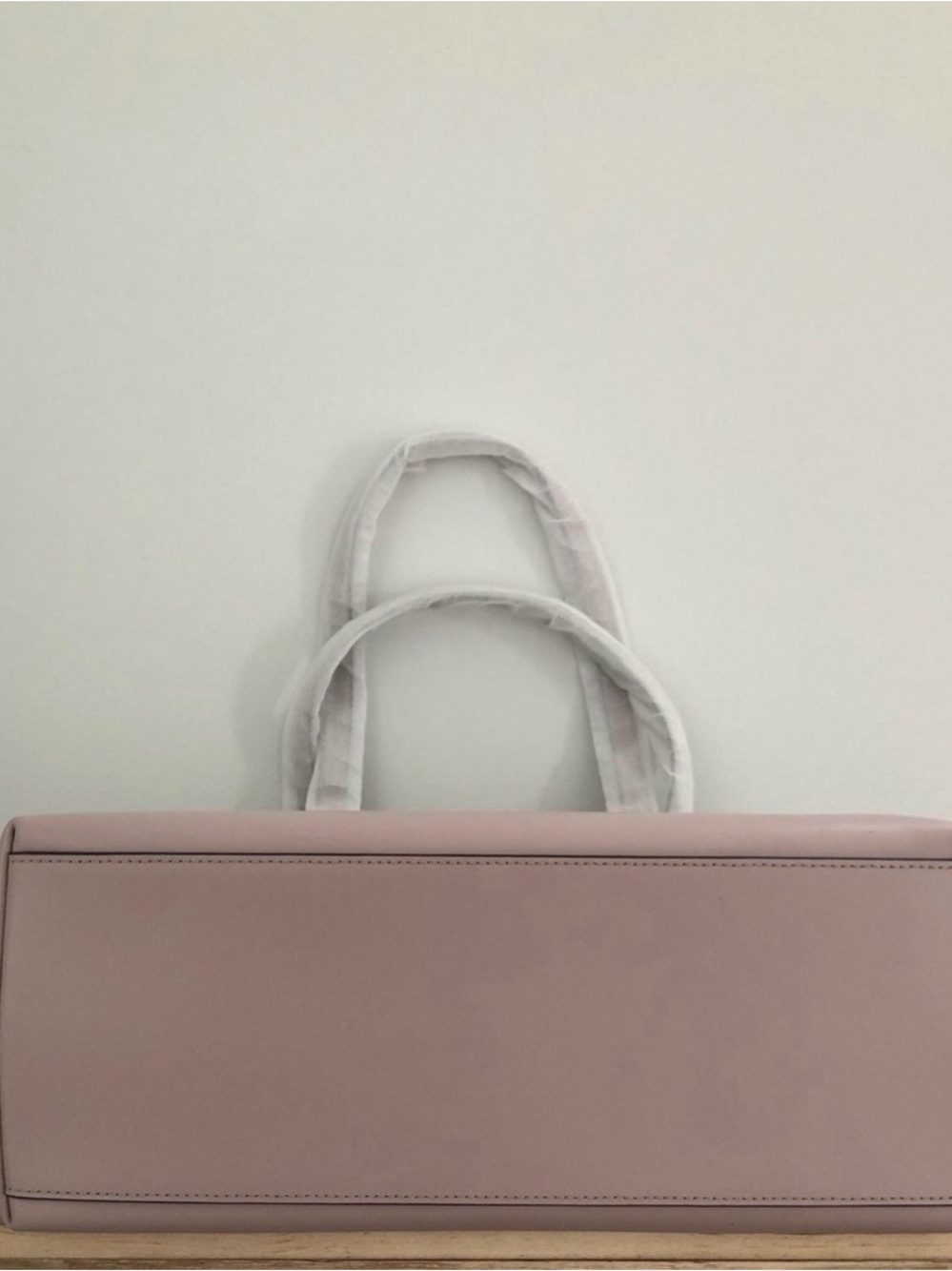 kate spade Dusty Pink Leather Tote with Bow Charm - Picture 4 of 6